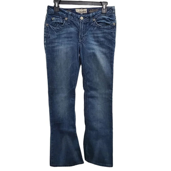 Revolve | J & Company Beverly Hippie Jean Low Rise Embellished Bootcut‎ Denim 27 - Picture 1 of 8